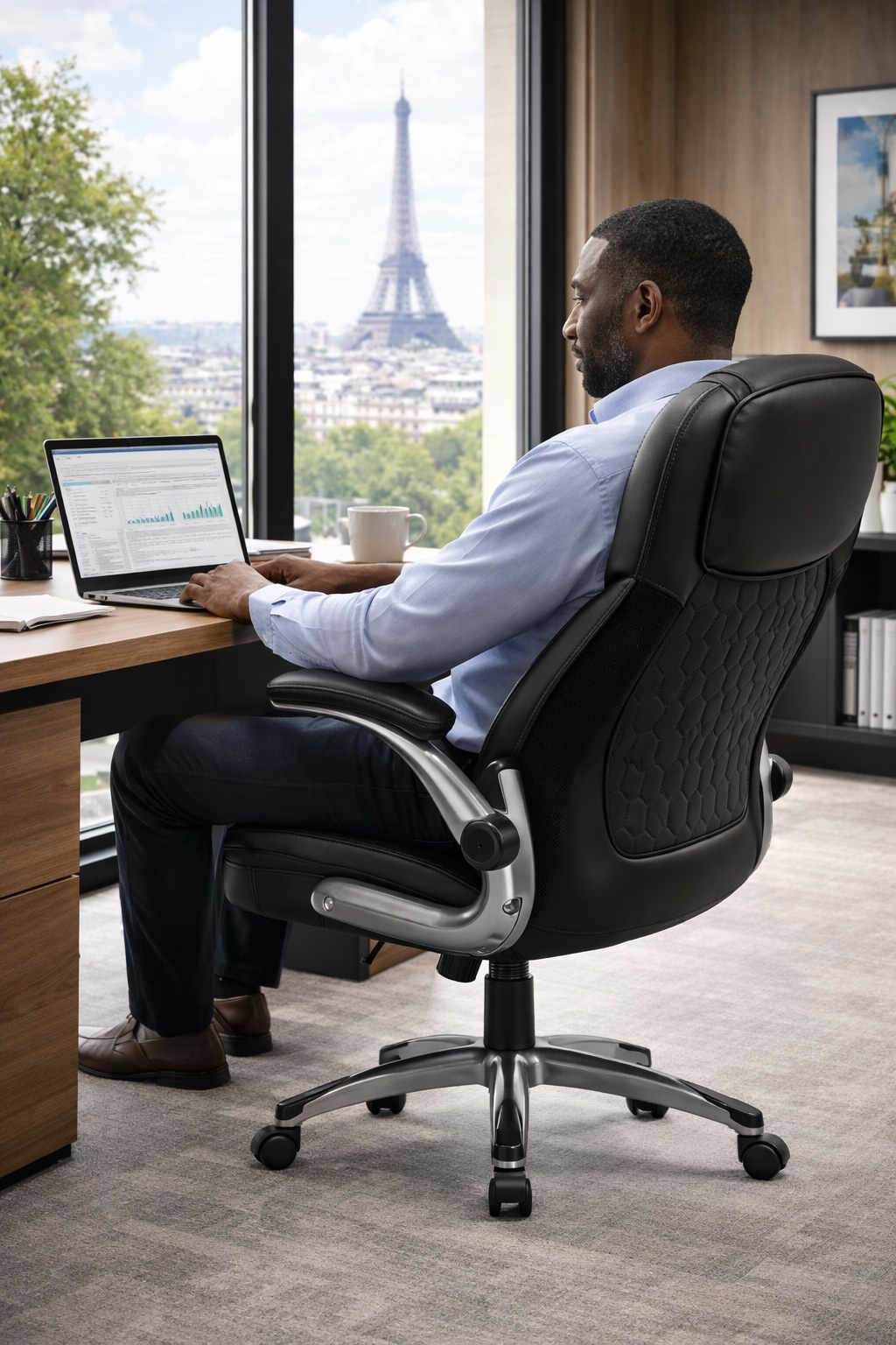 Siège de bureau en cuir