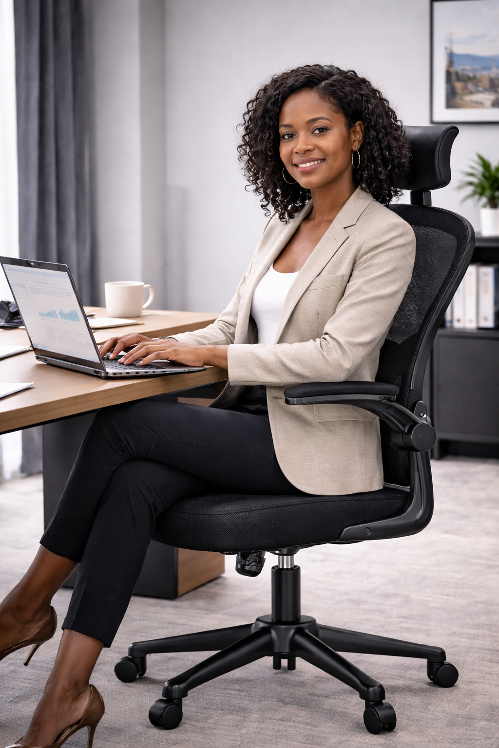 Chaise de bureau avec support lombaire
