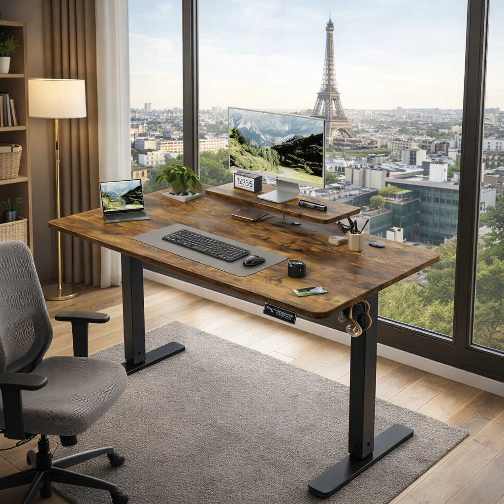 Bureau à élévation électrique