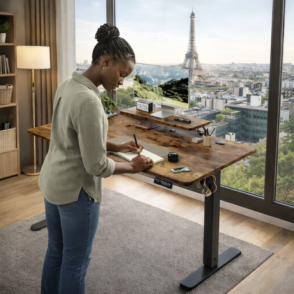 Bureau à élévation électrique
