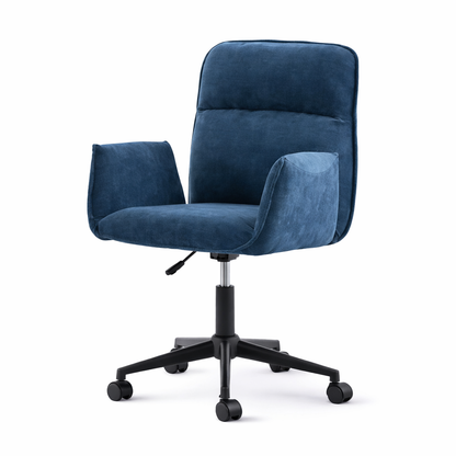 Chaise de bureau confortable bleu