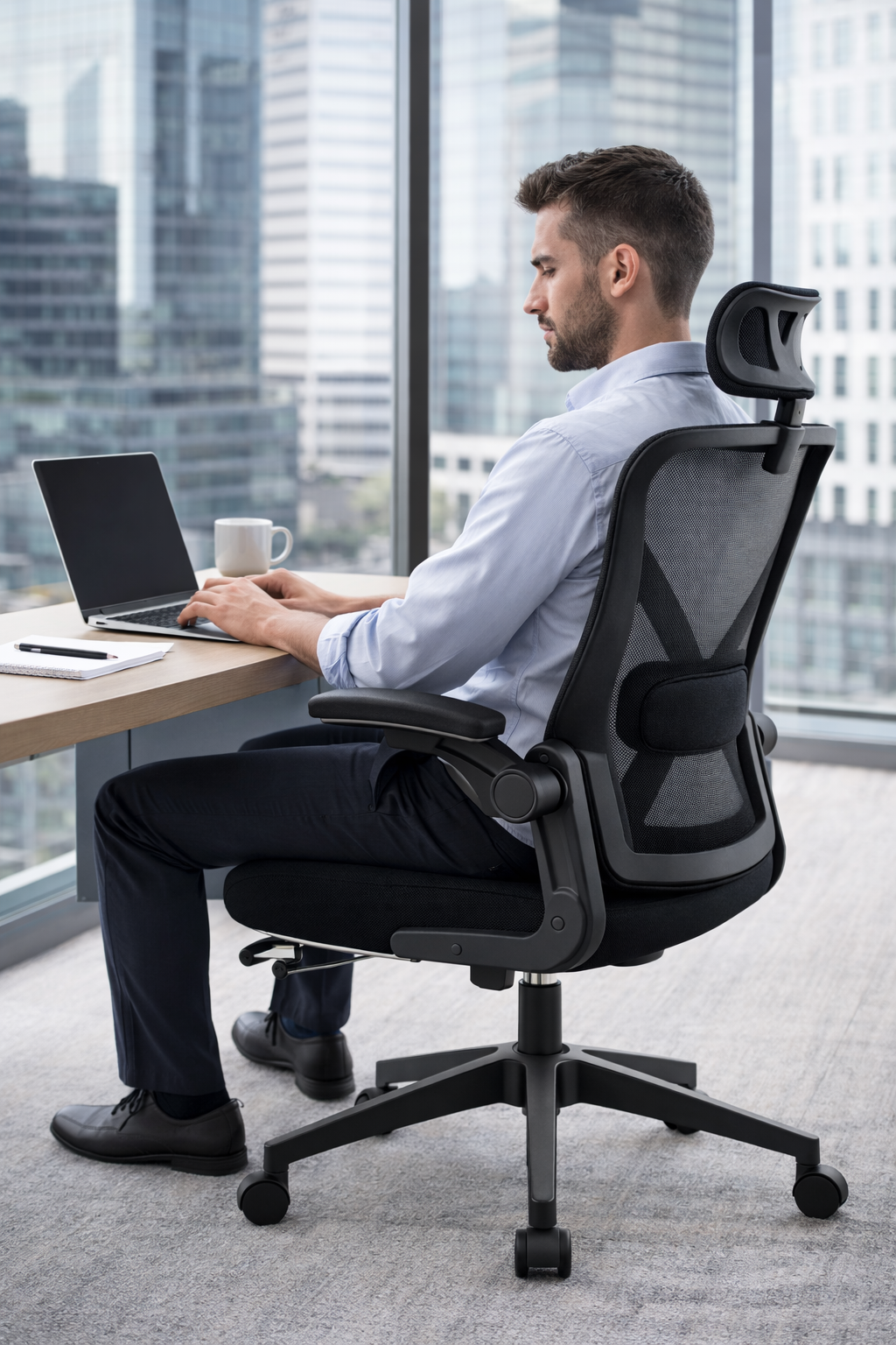 Chaise de bureau ergonomique Durrafay