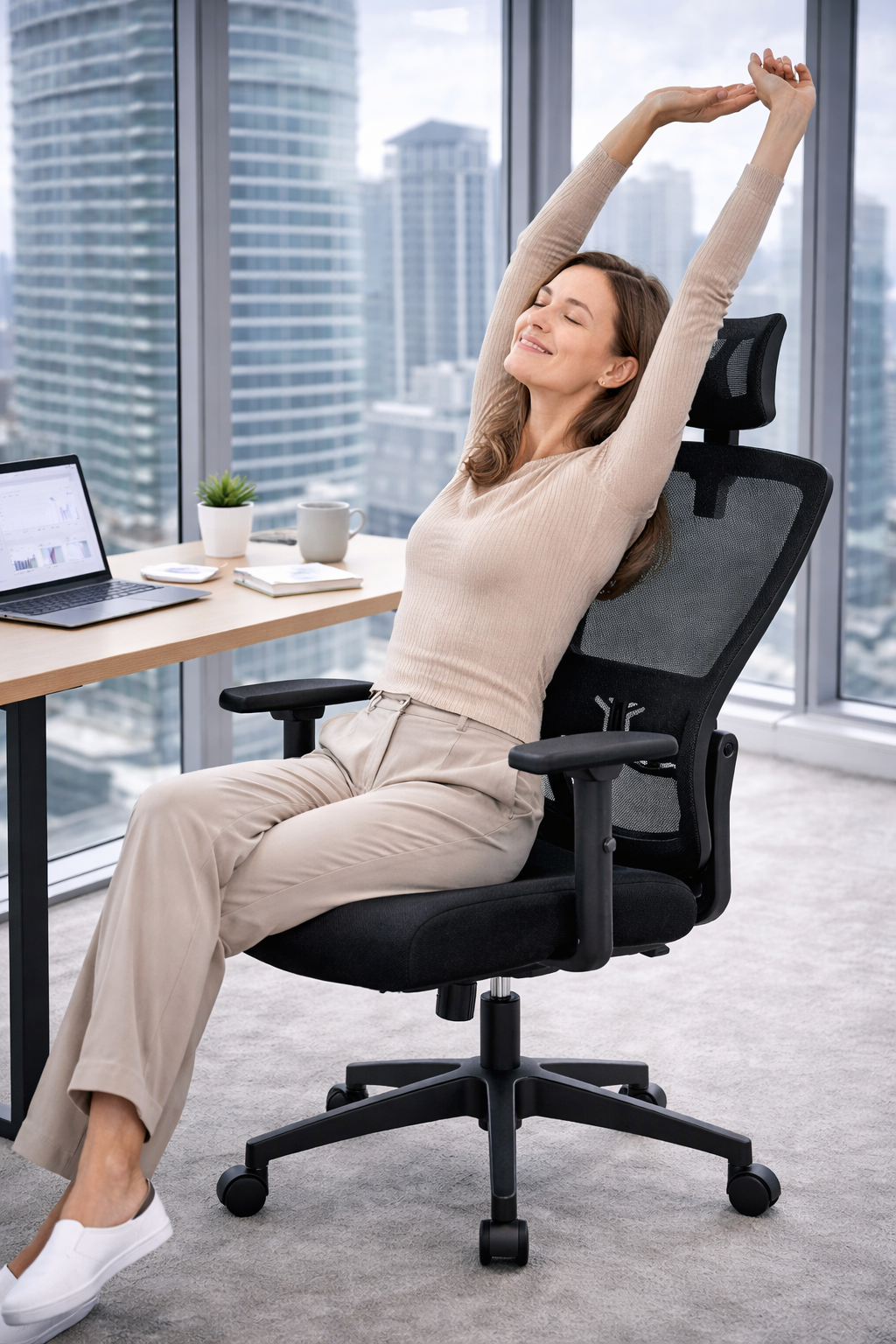 Chaise de bureau ergonomique Durrafay