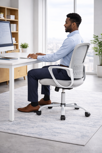 Chaise de bureau ergonomique en maille