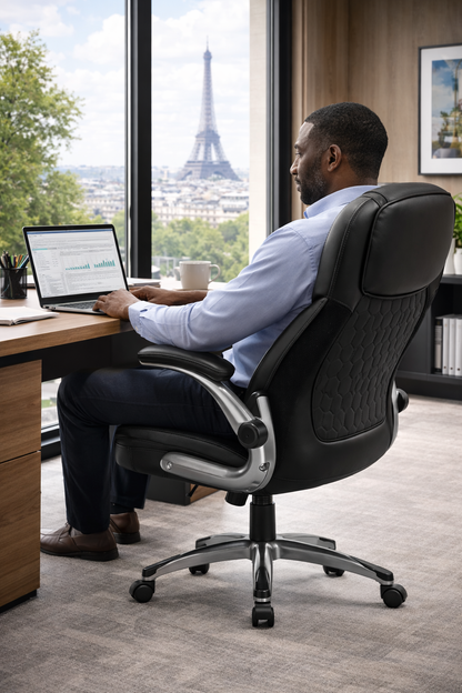 Siège de bureau en cuir