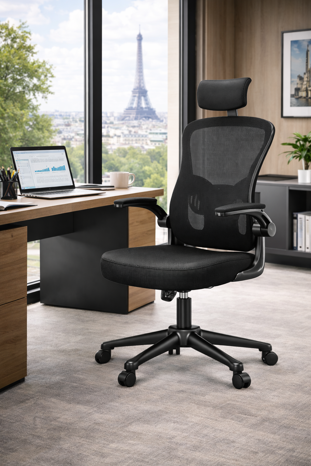 Chaise de bureau en maille respirant