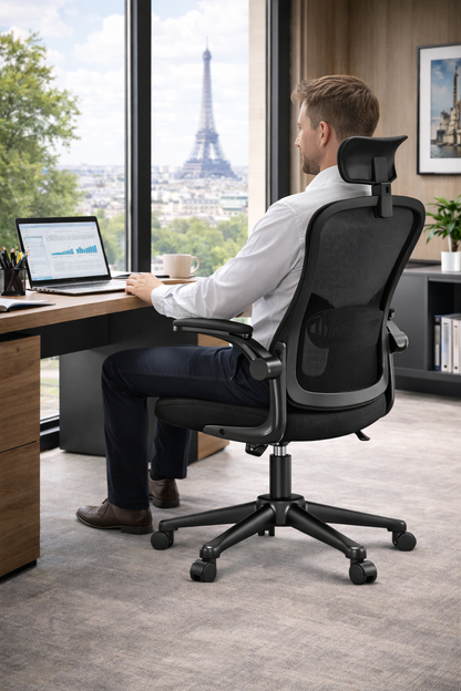 Chaise de bureau en maille respirant